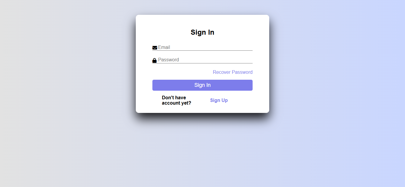 Login and Signup System
